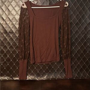 Elegant Brown Women's Top